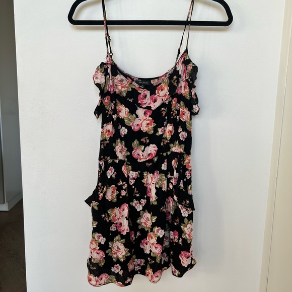 Black Floral Dress - Picture 1 of 4